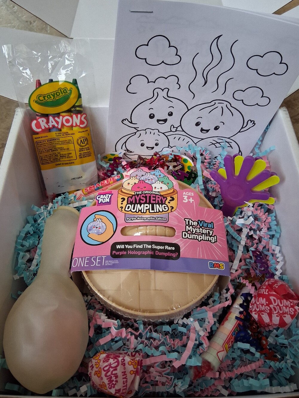 The Original Mystery Dumpling Purple Holographic Toy Pack - Pink Packaging